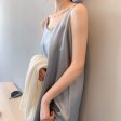 Summer Woman Dress Casual Satin Sexy Canotta Elastica