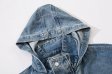 Veste en jean à capuche multi-poches Vestes décontractées rétro pour hommes