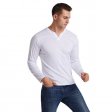 Moda para hombre Slim Fit Fitness camisetas de manga larga