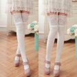 New Sexy Lace Cotton Stockings Thin Over The Knee Women