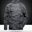 Veste en denim pour homme Vintage Vêtements de mode décontractés solides