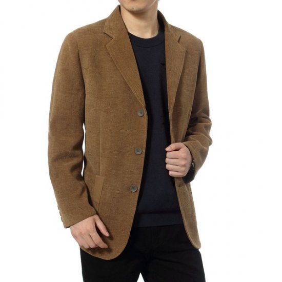 Middle-aged Men\'s Business Casual High-end Corduroy Jacket